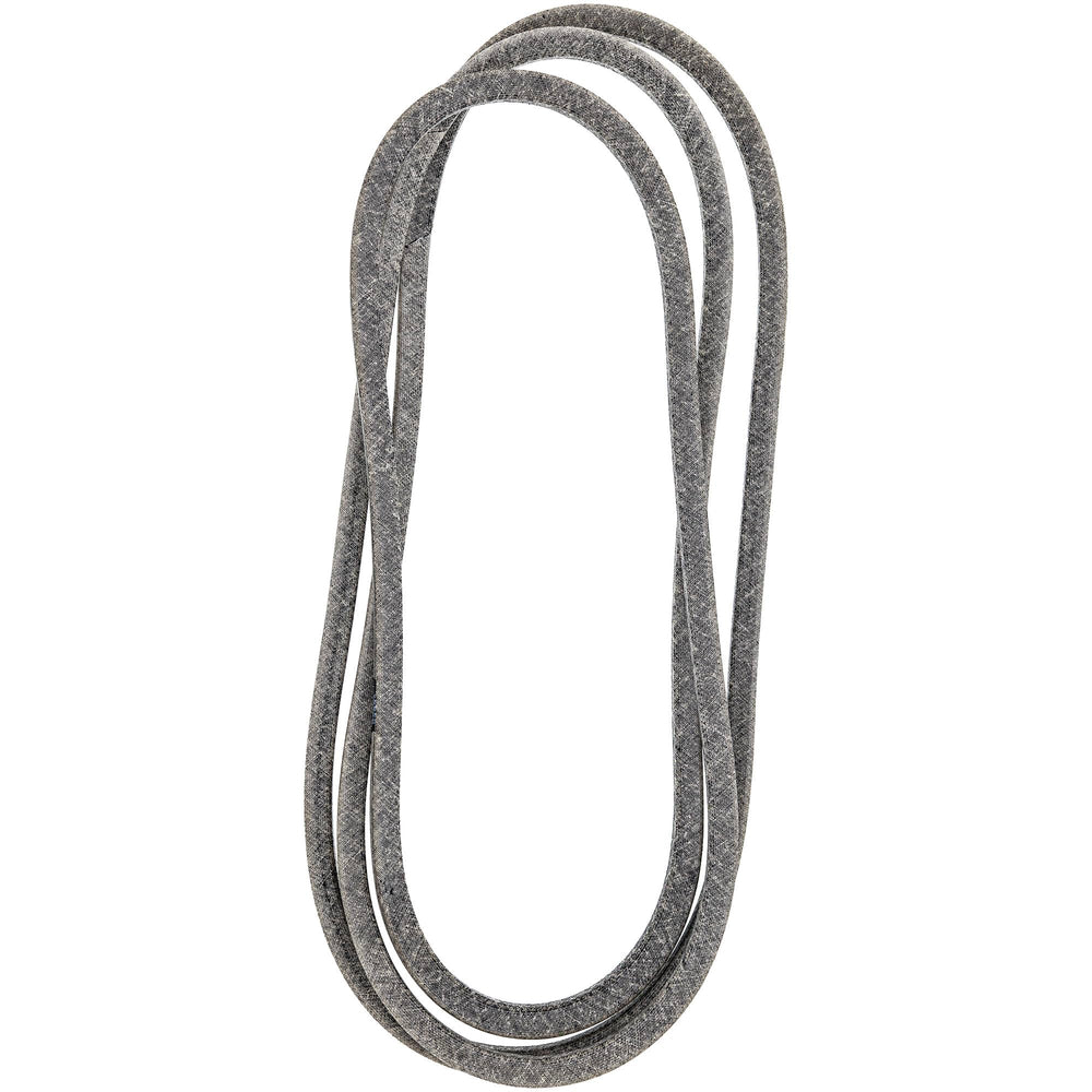 close-up profile of John Deere belt material highlighting reinforced construction and anti-rollover edges