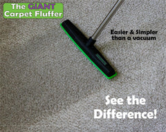 Johnny World closeup of stiff prongs lifting carpet fibers effectively