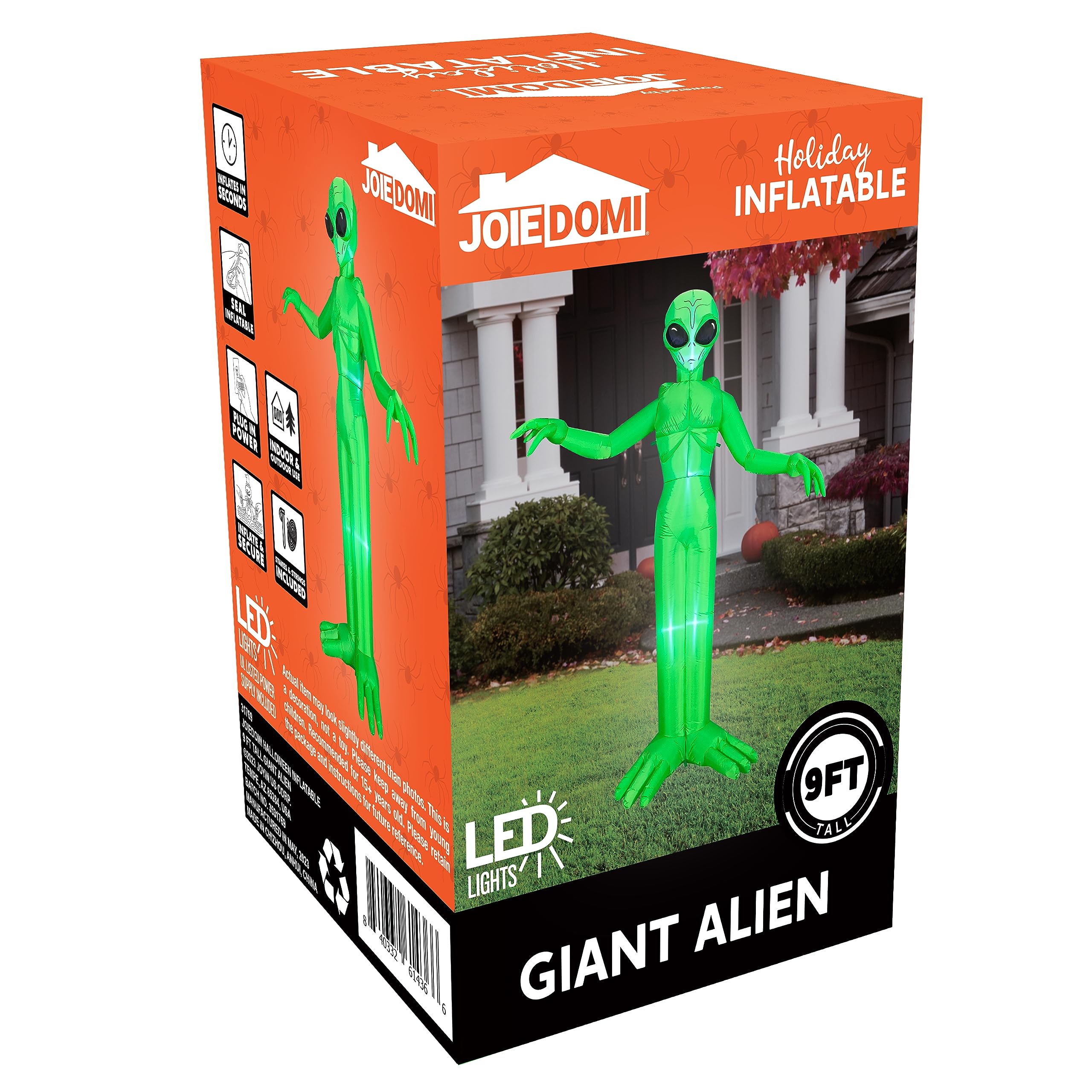 Joiedomi alien back panel with UL-certified plug for safer outdoor power