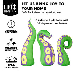 Joiedomi illuminated tentacle with built-in LEDs enhancing nighttime visibility