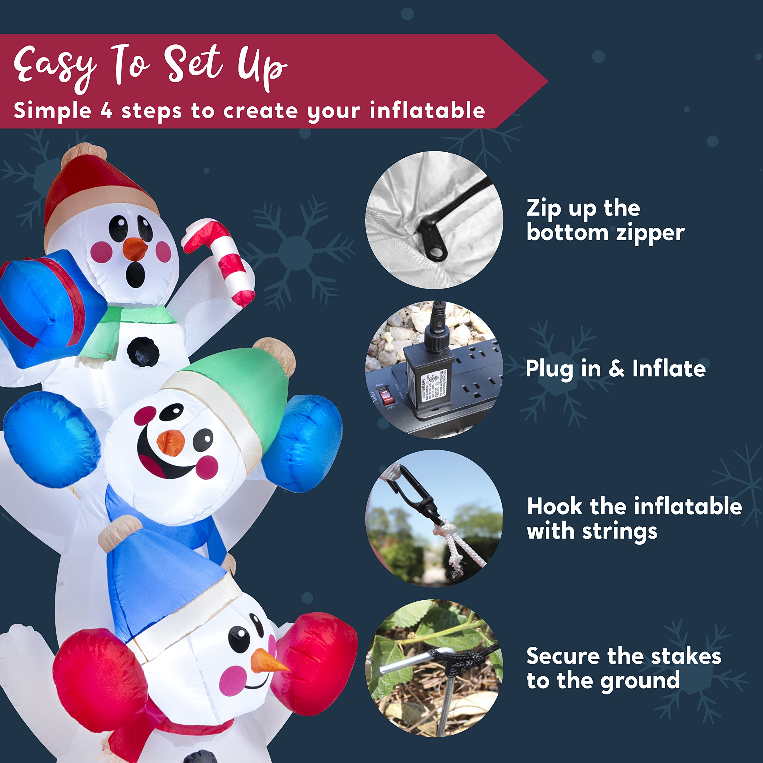 Joiedomi snowman in classroom scene creating festive atmosphere