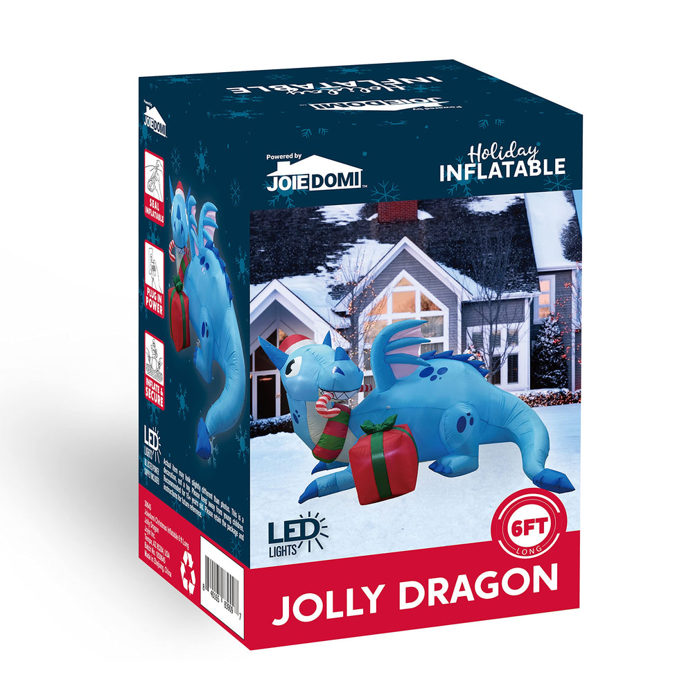 joiedomi dragon with kids decorating for easy family-friendly setup