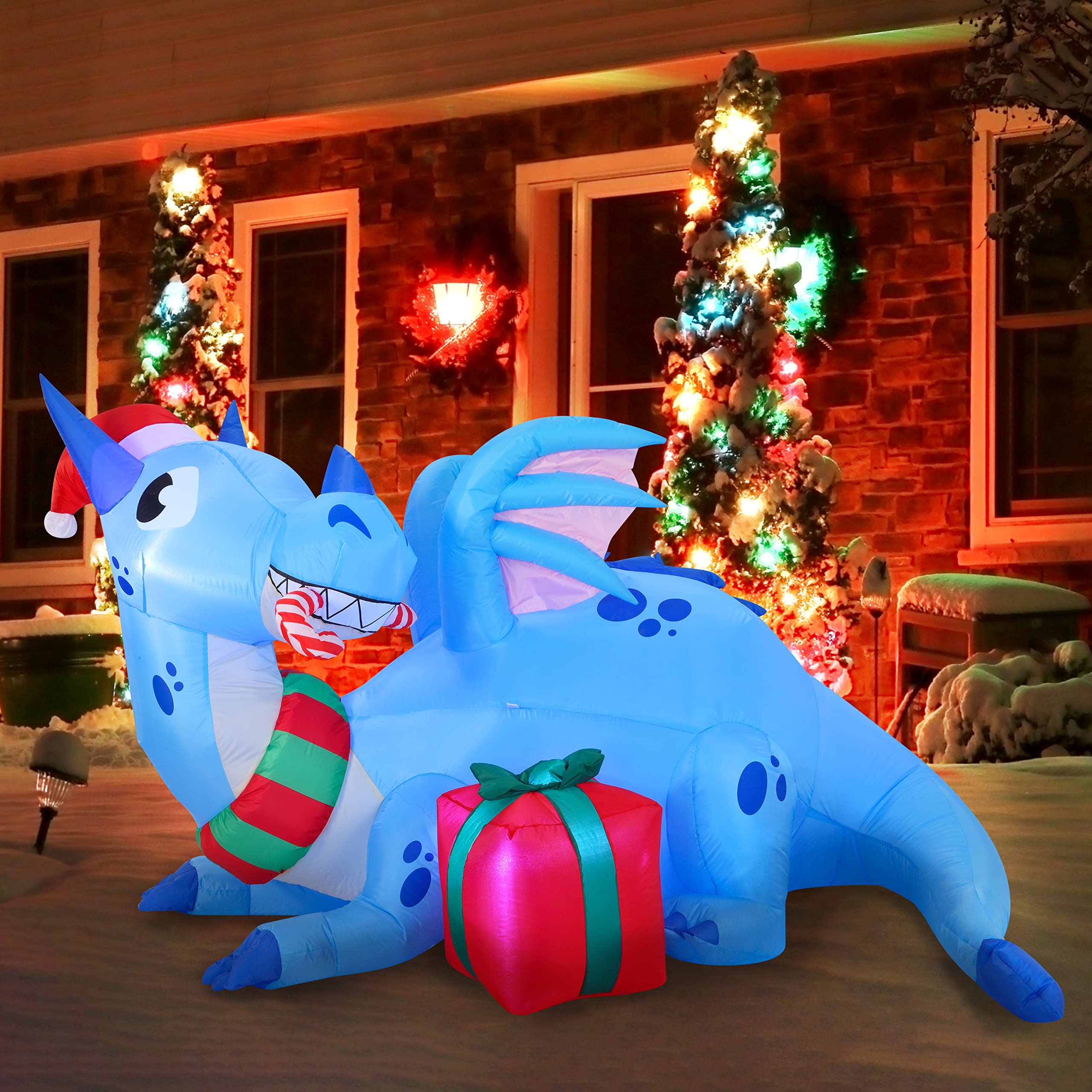 joiedomi dragon on lawn at a party creating festive outdoor ambiance