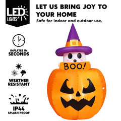 Joiedomi ghost wearing witch hat detail showing whimsical animation