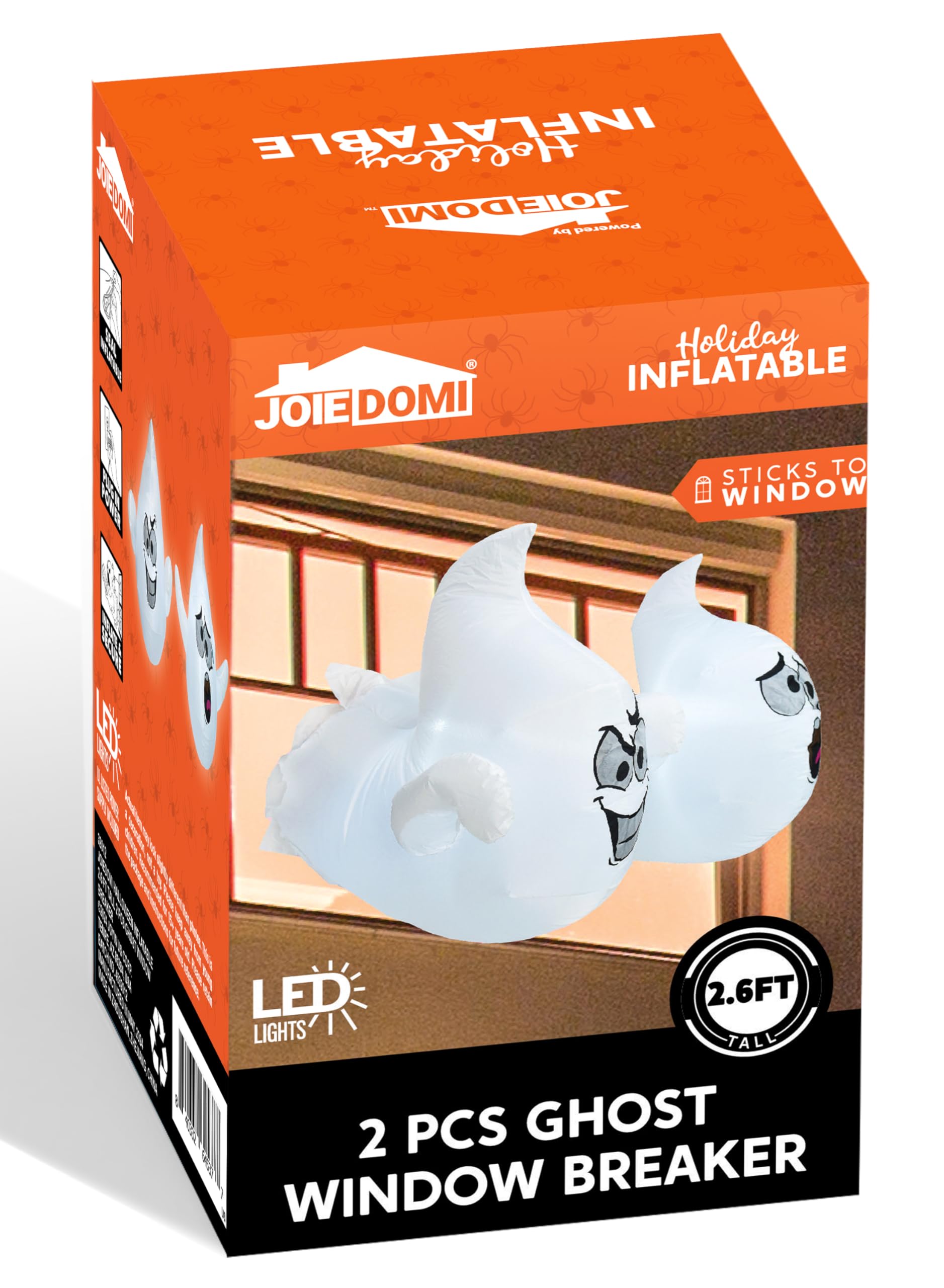 Joiedomi ghost attached with suction cup showing quick, damage-free mounting
