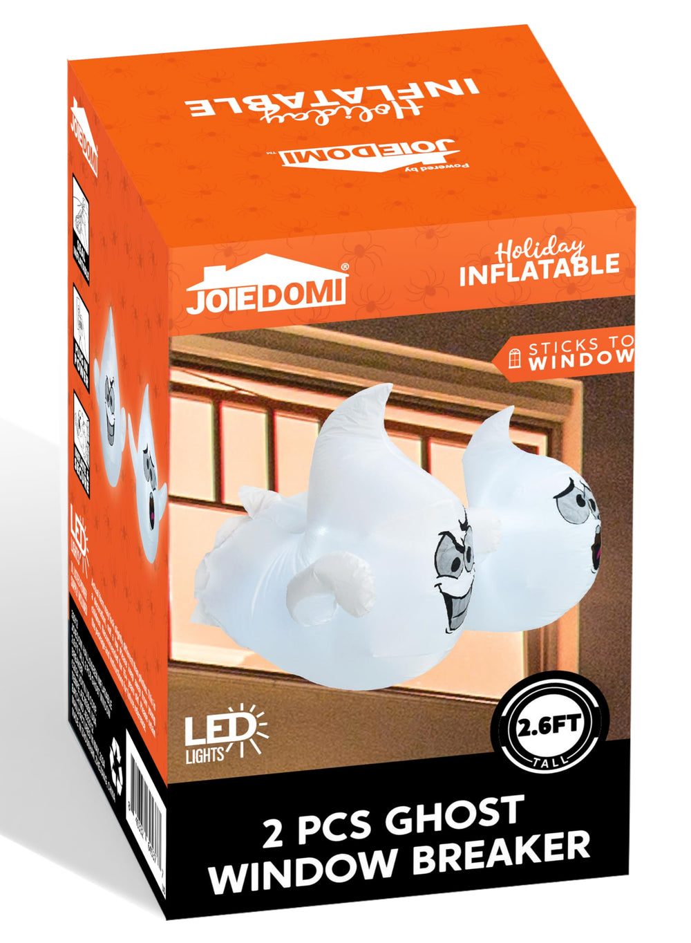 Joiedomi ghost attached with suction cup showing quick, damage-free mounting