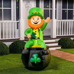 Joiedomi leprechaun front view showing festive design and curb appeal