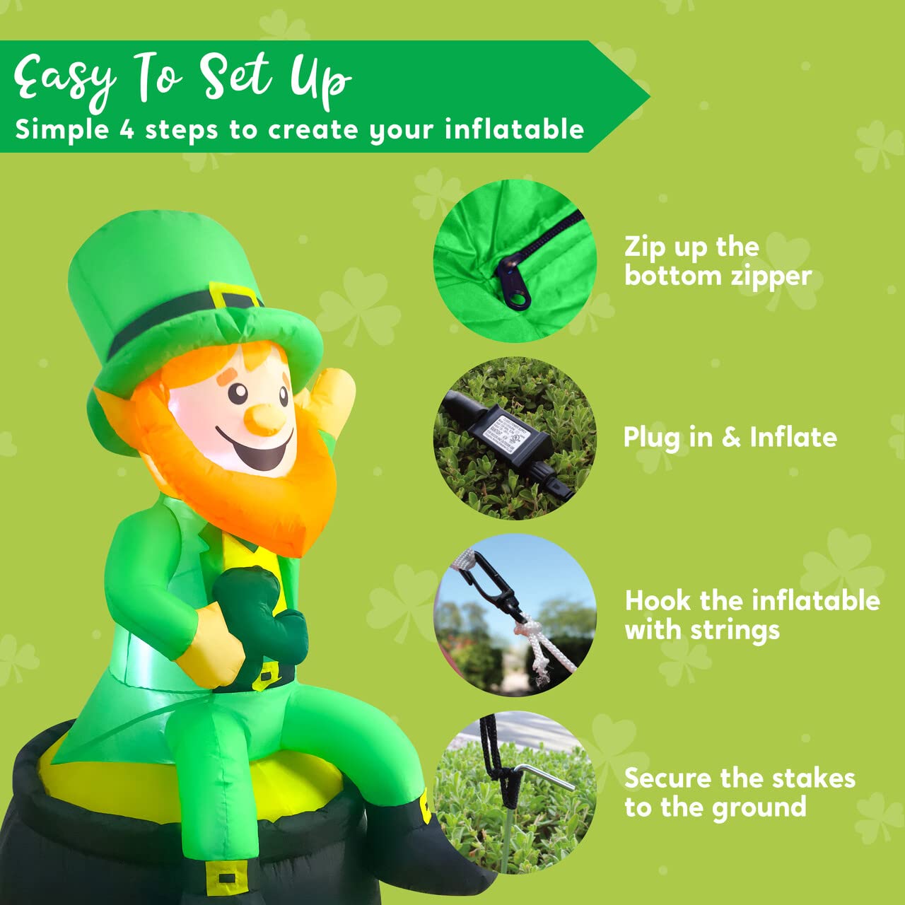 Joiedomi pot of gold detail emphasizing themed decorative accents