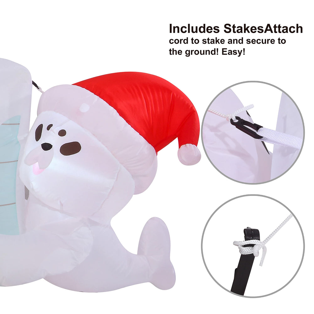 Joiedomi penguin and seal together showing festive characters for family fun