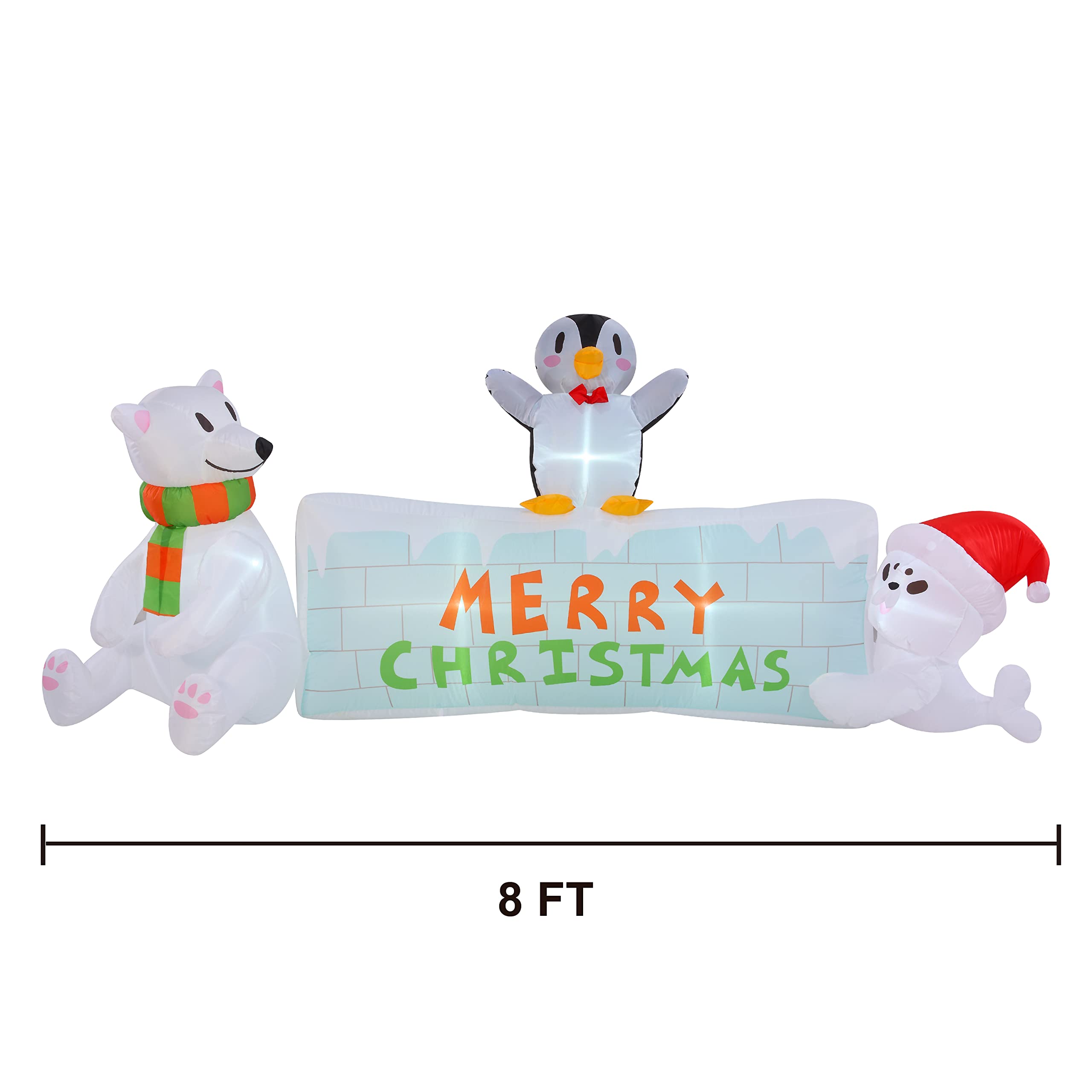 Joiedomi polar bear detail highlighting character design and playful appeal