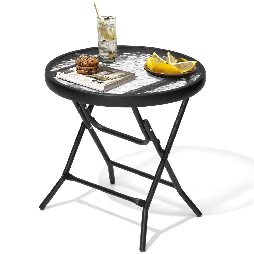 JOINHOM side table front view showing compact elegant design and easy access