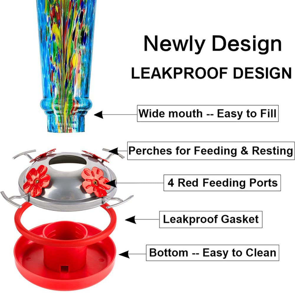 Jola's House feeder held in hand showing 16 oz scale and easy handling benefit