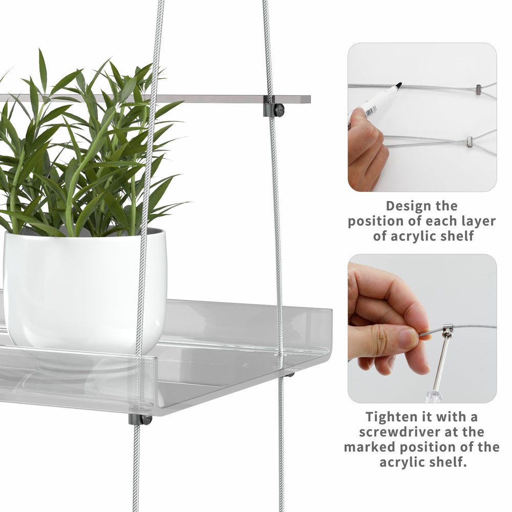Jolitac shelf used in kitchen holding spice jars and saving counter space