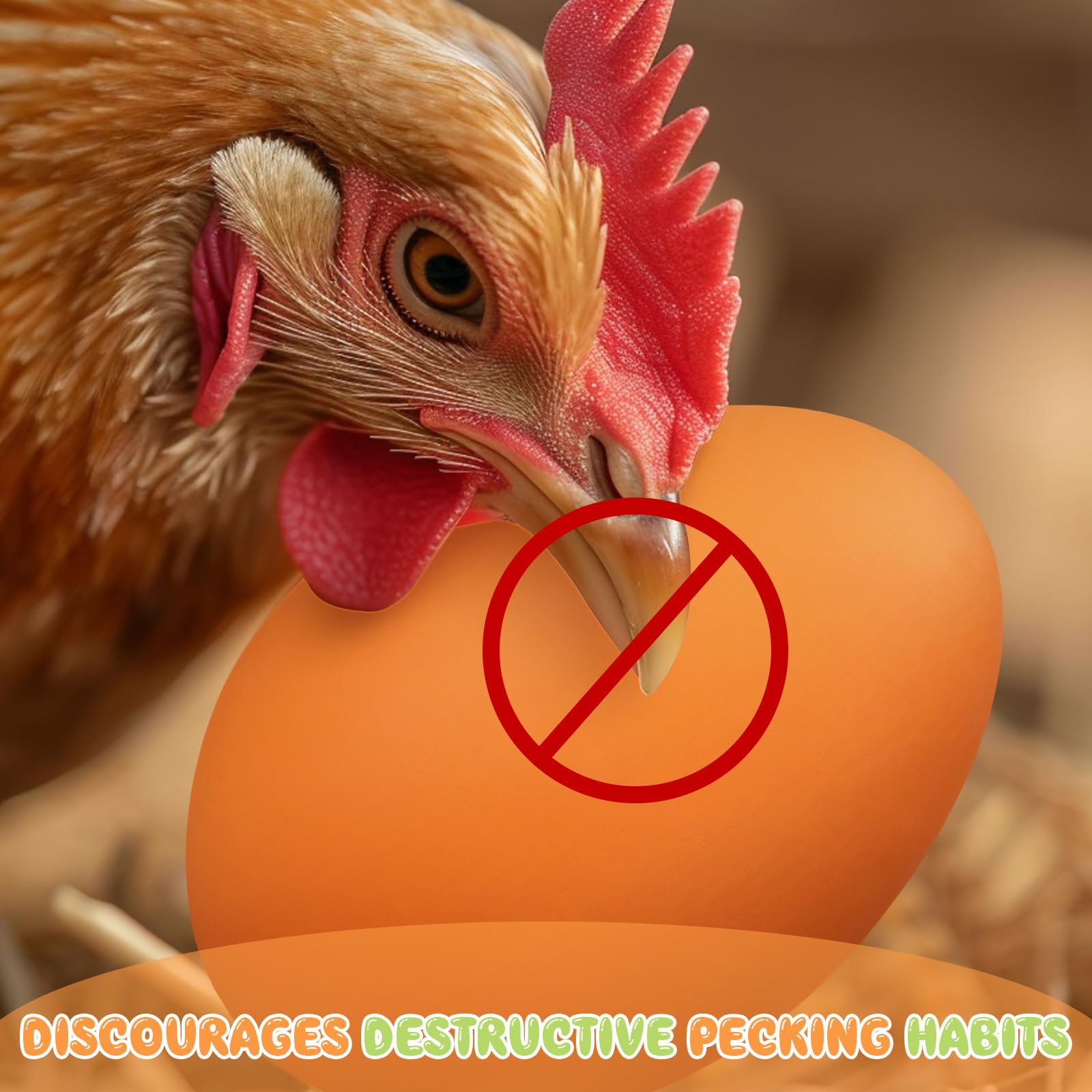 JolliLudo nest scene in backyard coop showing practical use and reduced egg breakage