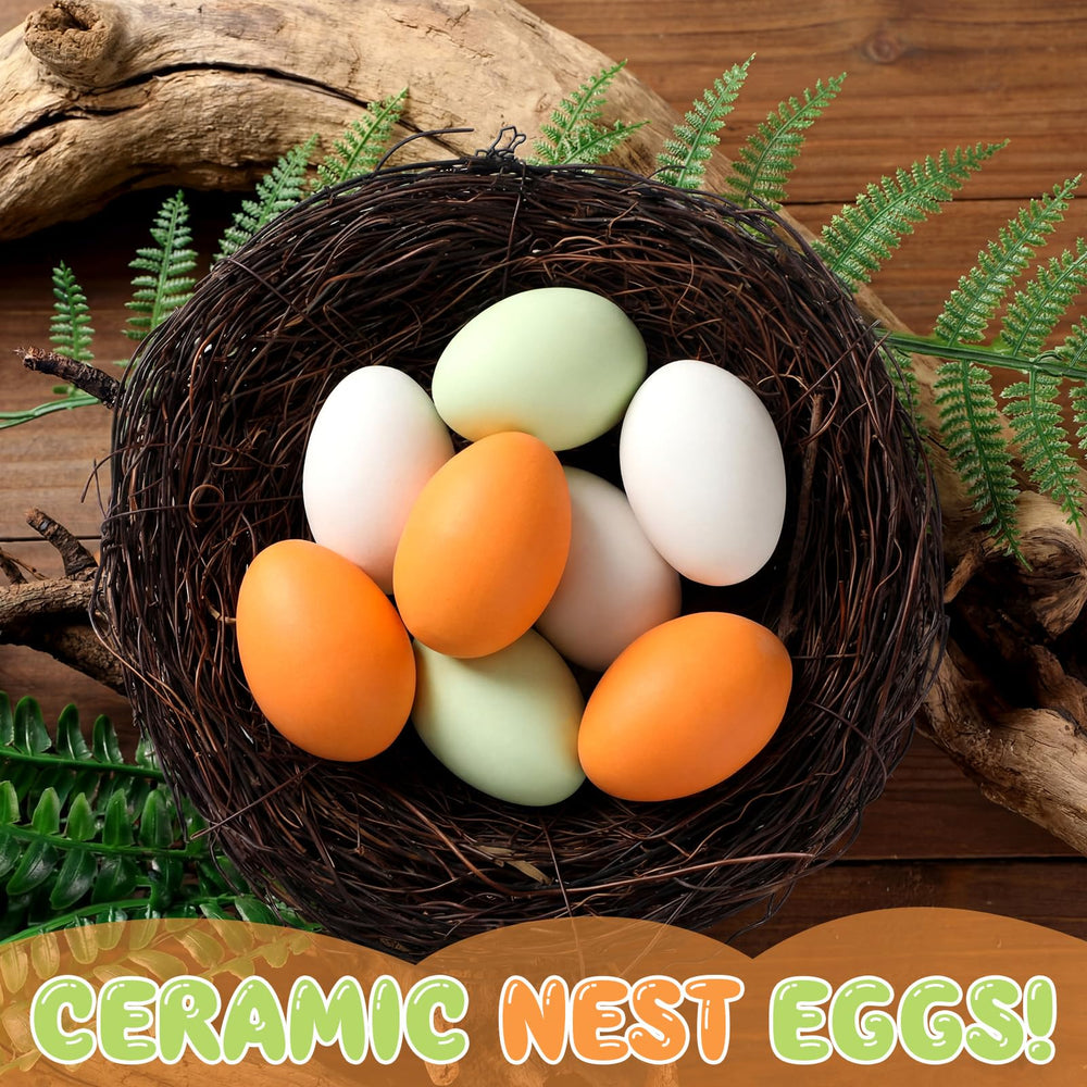 JolliLudo ceramic egg held in hand illustrating realistic size and weight for training