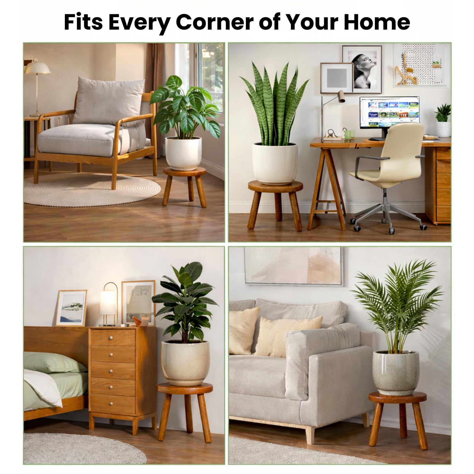 JOLLYMER styled with a potted plant to add height and visual interest