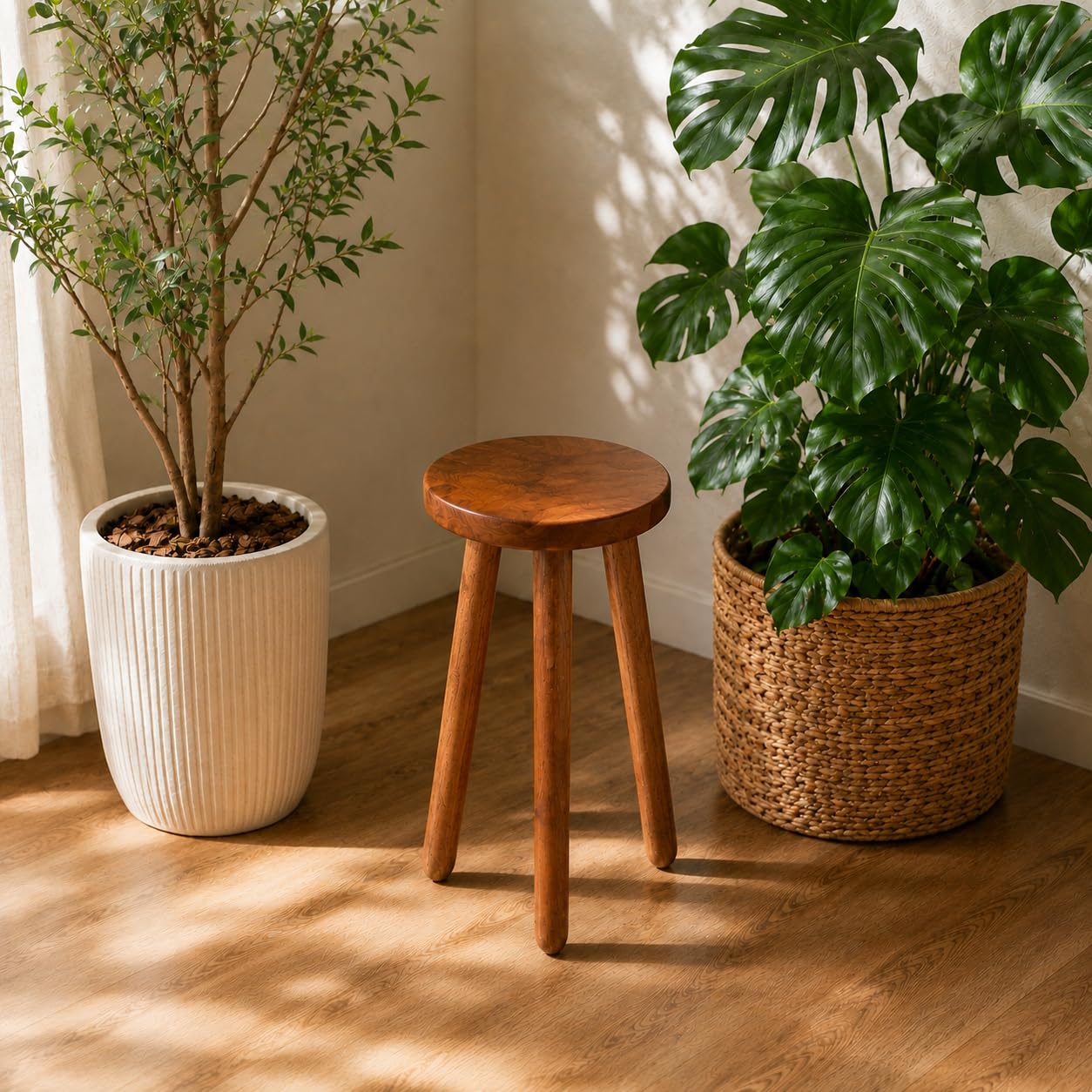 JOLLYMER with potted plant showing elevated display and stability benefit