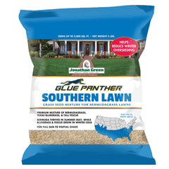 Jonathan Green front packaging showing 3 lb bag and coverage, easy identification benefit
