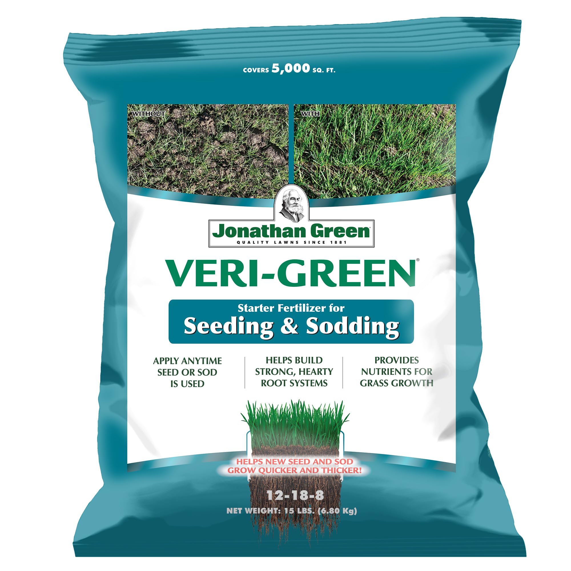 Jonathan Green front packaging showing product benefits for faster establishment