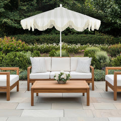 JONATHAN Y close-up of cream fringe highlighting decorative finish