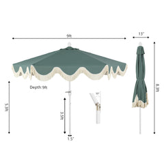 JONATHAN Y white aluminum pole and ribs showing sturdy corrosion-resistant support
