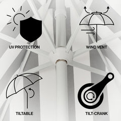 JONATHAN Y auto-tilt crank mechanism for easy opening and angle adjustment