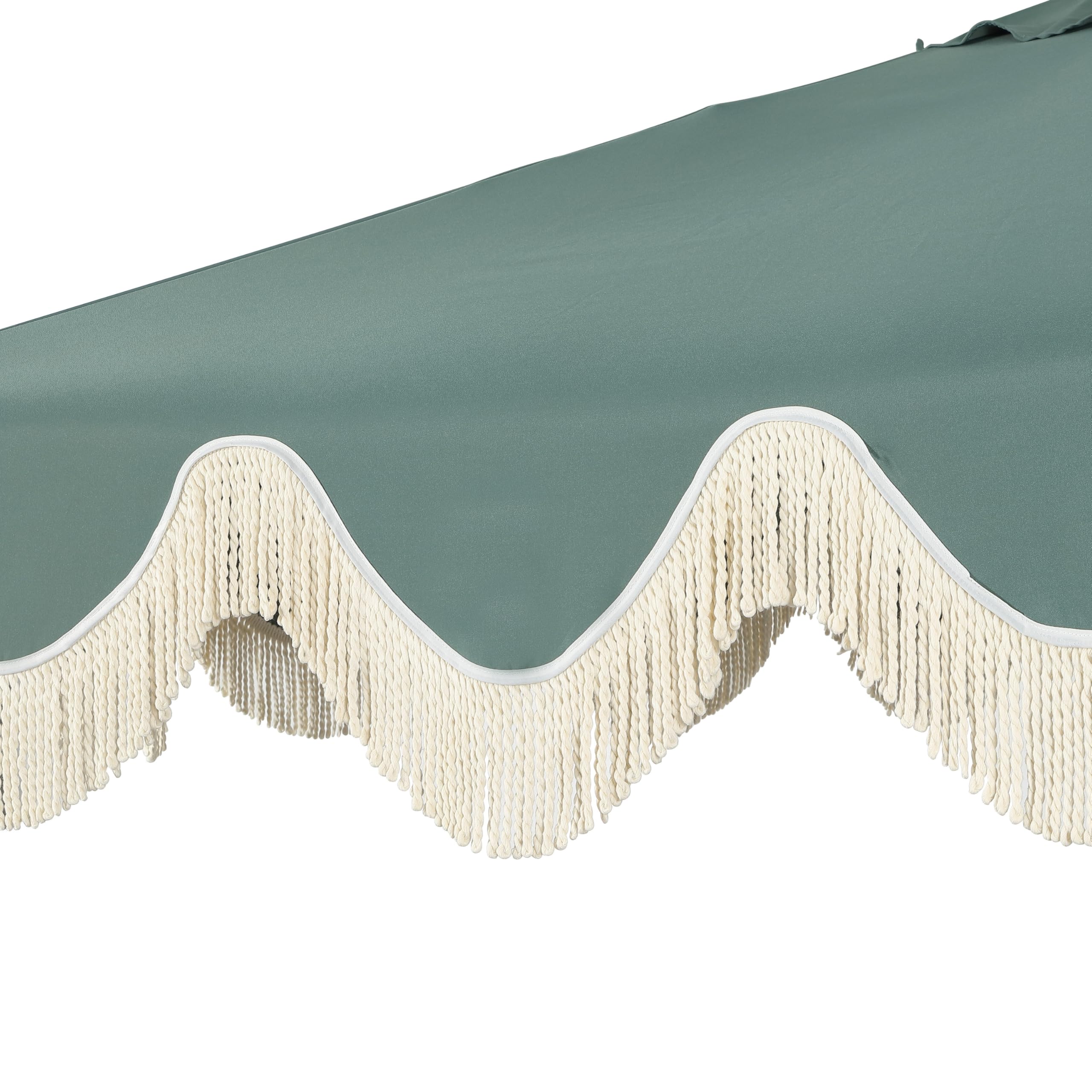JONATHAN Y umbrella in patio setting shading table, creating comfortable outdoor entertaining space