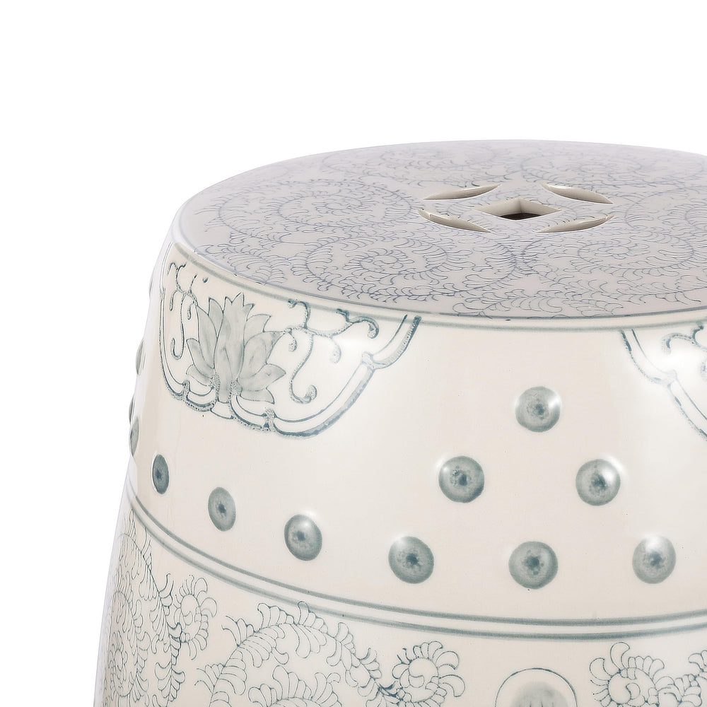 JONATHAN Y close texture view of ceramic glaze, shows spill-resistant easy-clean finish