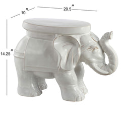 JONATHAN Y close-up of antique-white glaze texture for easy cleaning benefit