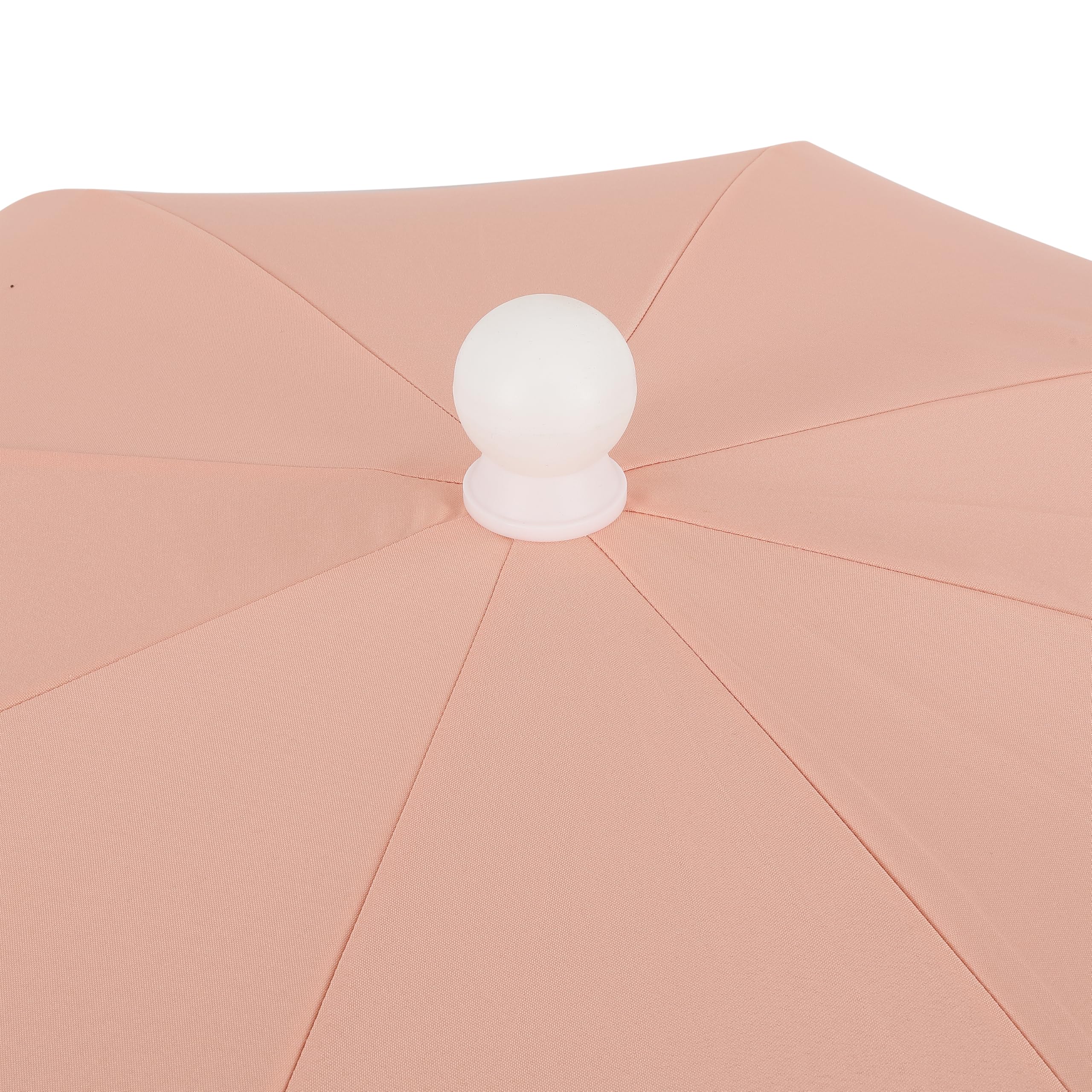 JONATHAN Y coral-pink canvas texture close-up showing durable outdoor fabric and color fastness