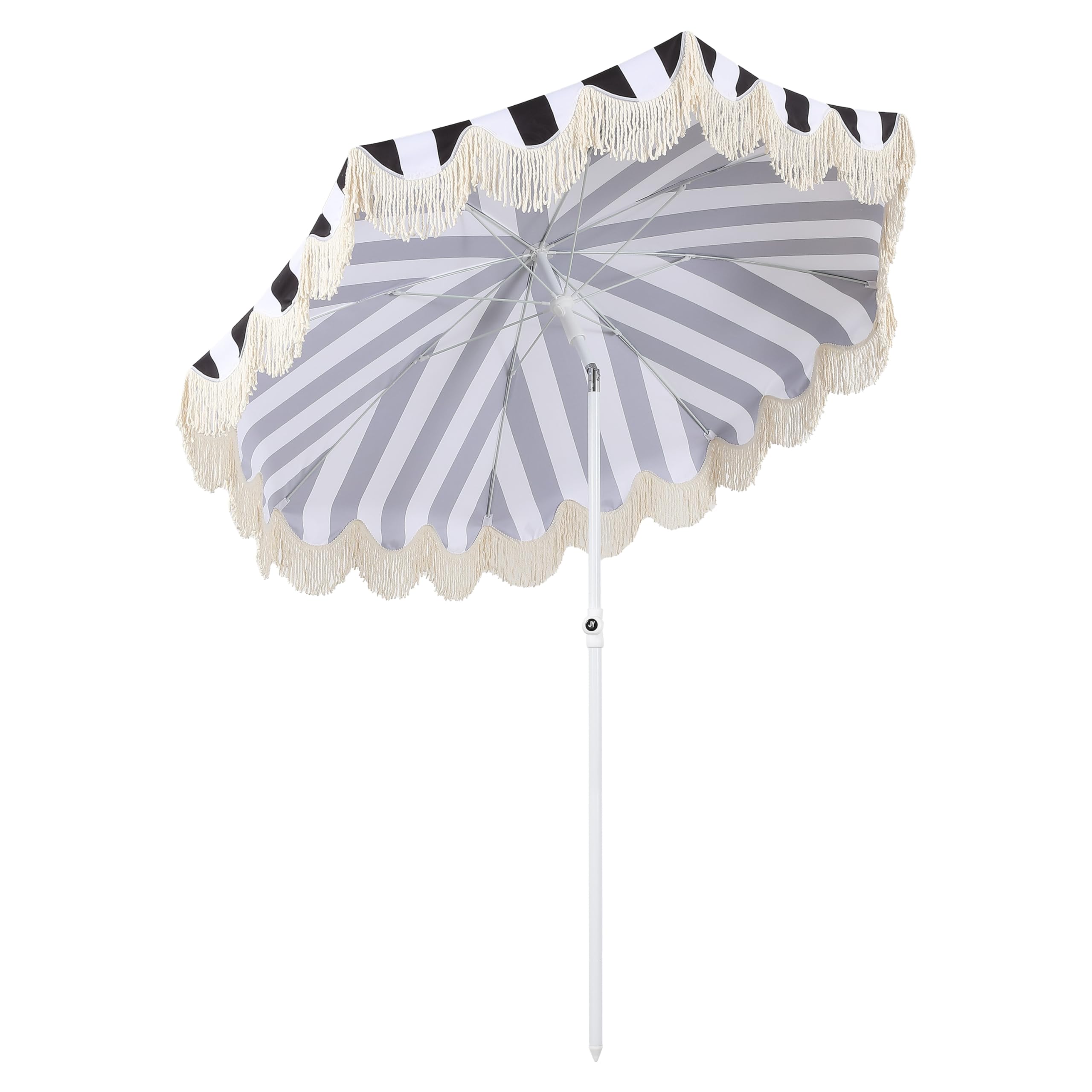 JONATHAN Y umbrella folded inside matching polyester drawstring bag for compact portability and storage
