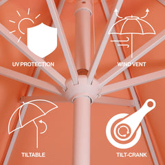 JONATHAN Y crank mechanism detail showing easy tilt and smooth operation