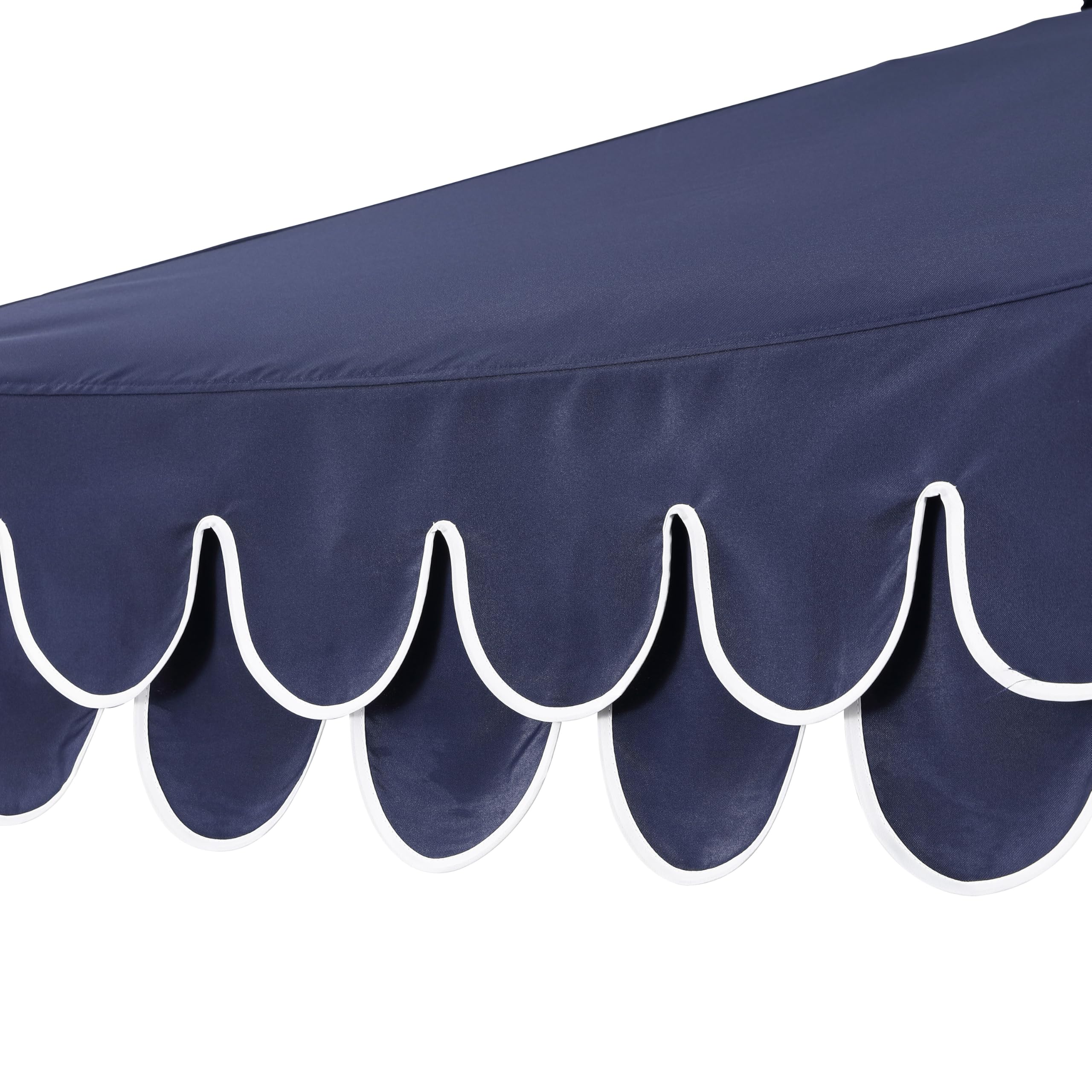 JONATHAN Y umbrella shading two loungers showing full coverage scale