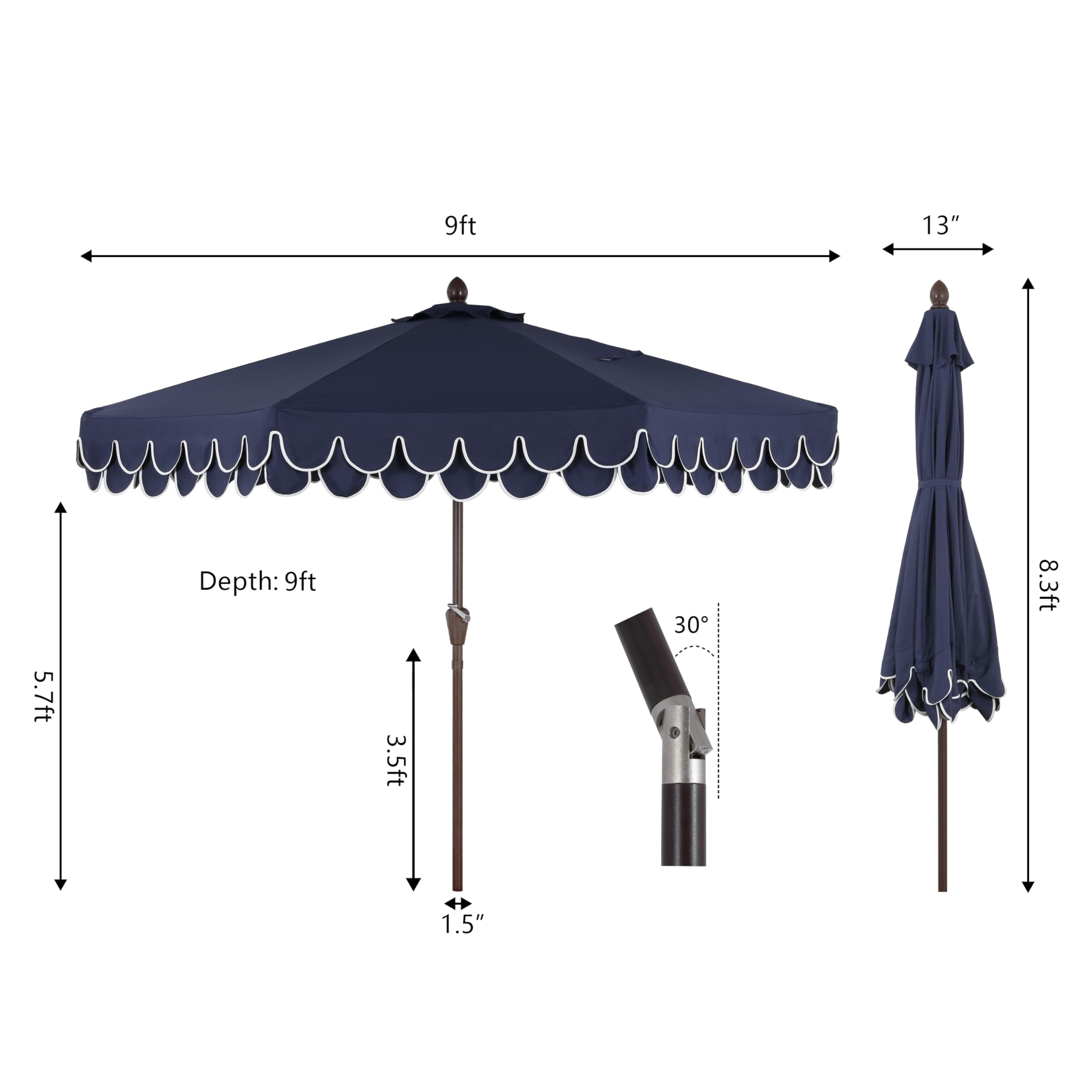 JONATHAN Y wind vent top close-up improving airflow and canopy stability
