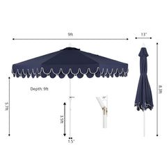 JONATHAN Y top view of vented canopy illustrating airflow and wind relief
