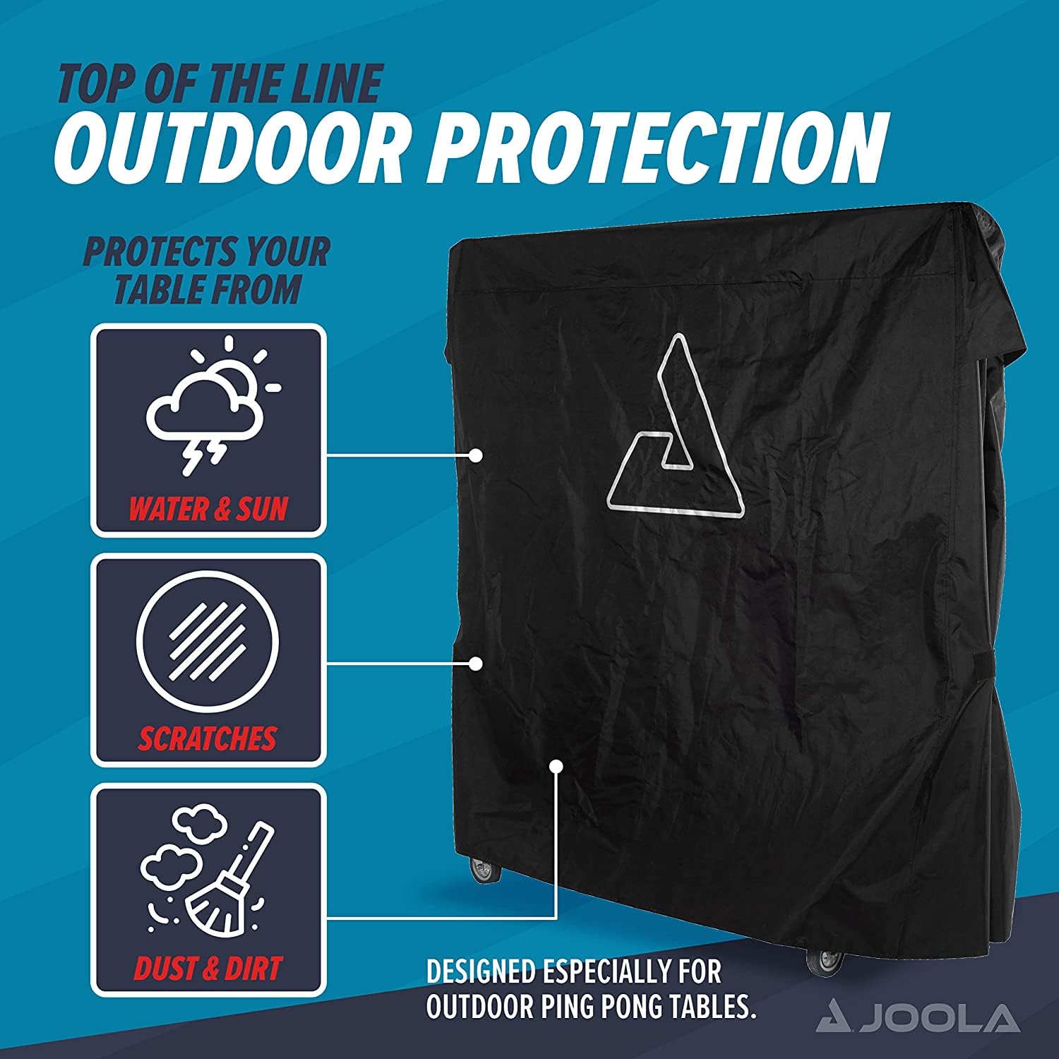JOOLA close-up of heat-sealed seam highlighting waterproof durability benefit