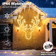 Joomer reindeer displayed on a lawn offering festive curb appeal