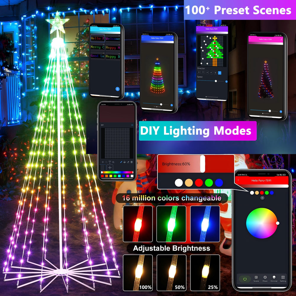 Joomer star topper close-up showing independent RGB control and sparkle
