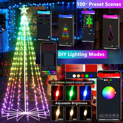 Joomer star topper close-up showing independent RGB control and sparkle
