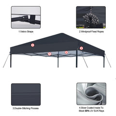 Joramoy canopy top mounted on frame illustrating quick installation advantage
