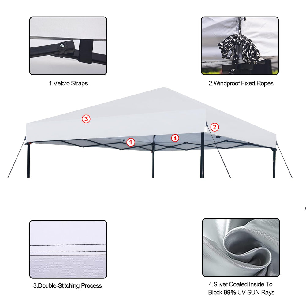 Joramoy canopy top in use at backyard event providing shade and comfort