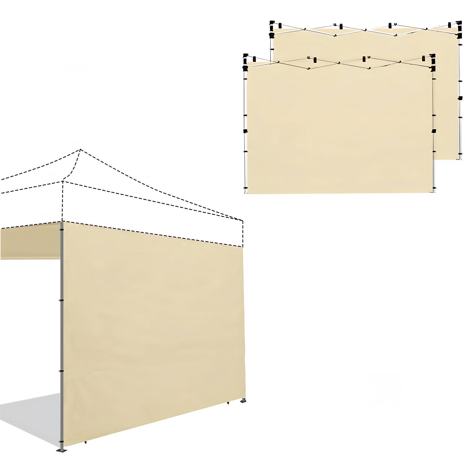 Joramoy beige front panel showing full coverage and privacy benefit