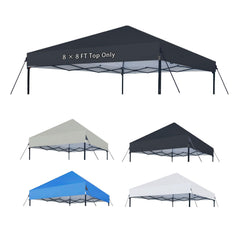 Joramoy front view of replacement canopy top showing full coverage and fit benefit