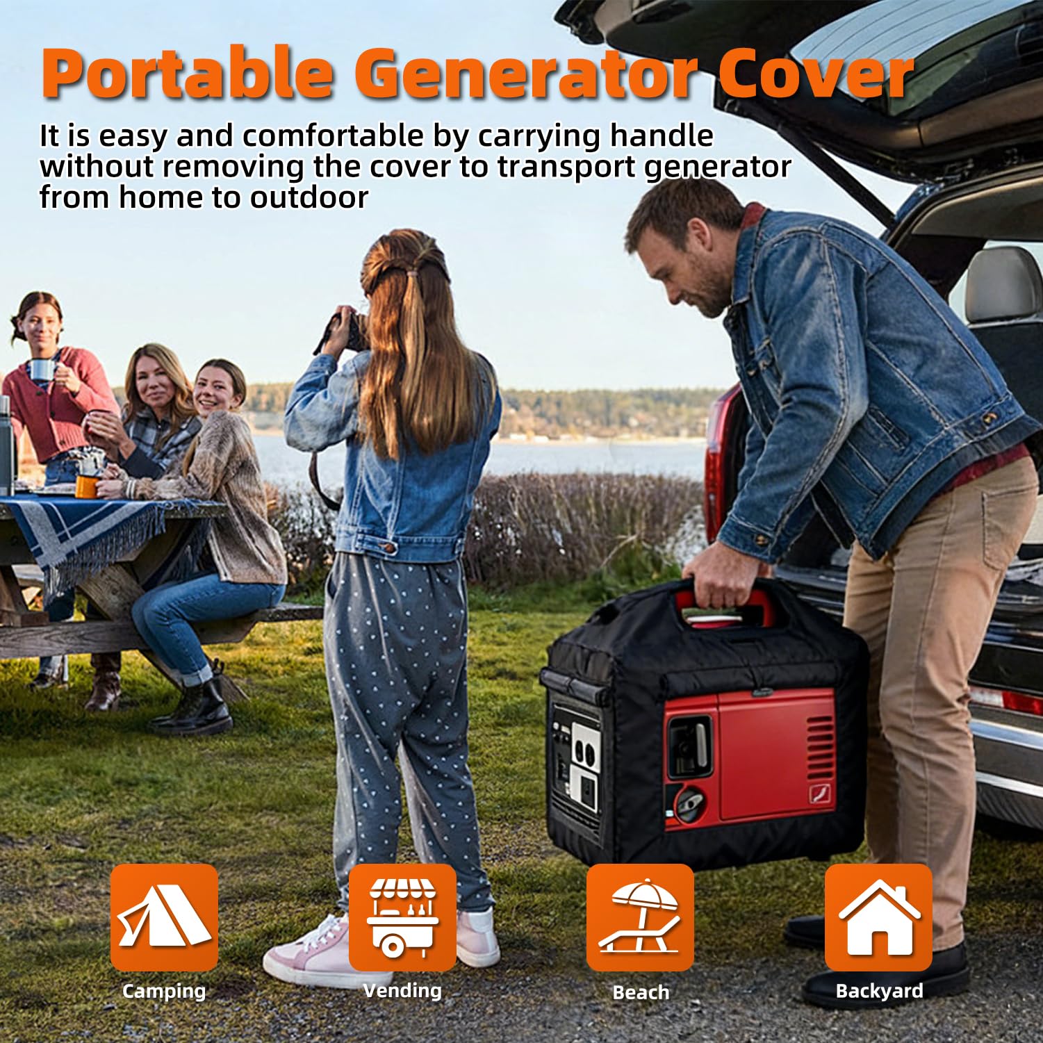 Joramoy storage pocket holding cords for organized transport benefit