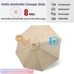 Jorohiker canopy installed over patio table demonstrating cool shaded seating