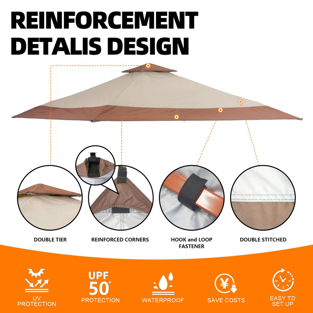 Jorohiker double-tier vent detail improving airflow and lowering under-canopy temperature