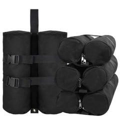 Jorohiker front view of four canopy weight bags showing durable protection