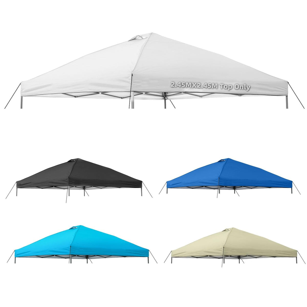 Jorohiker front view of replacement canopy top showing full coverage benefit
