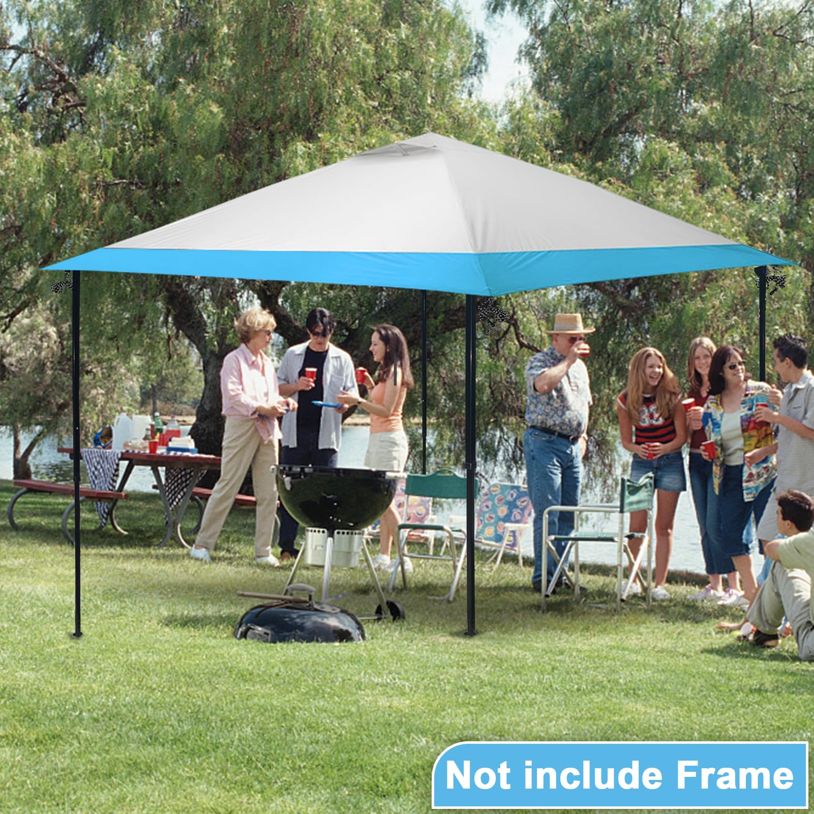 Jorohiker canopy top in a backyard event scene enhancing guest comfort