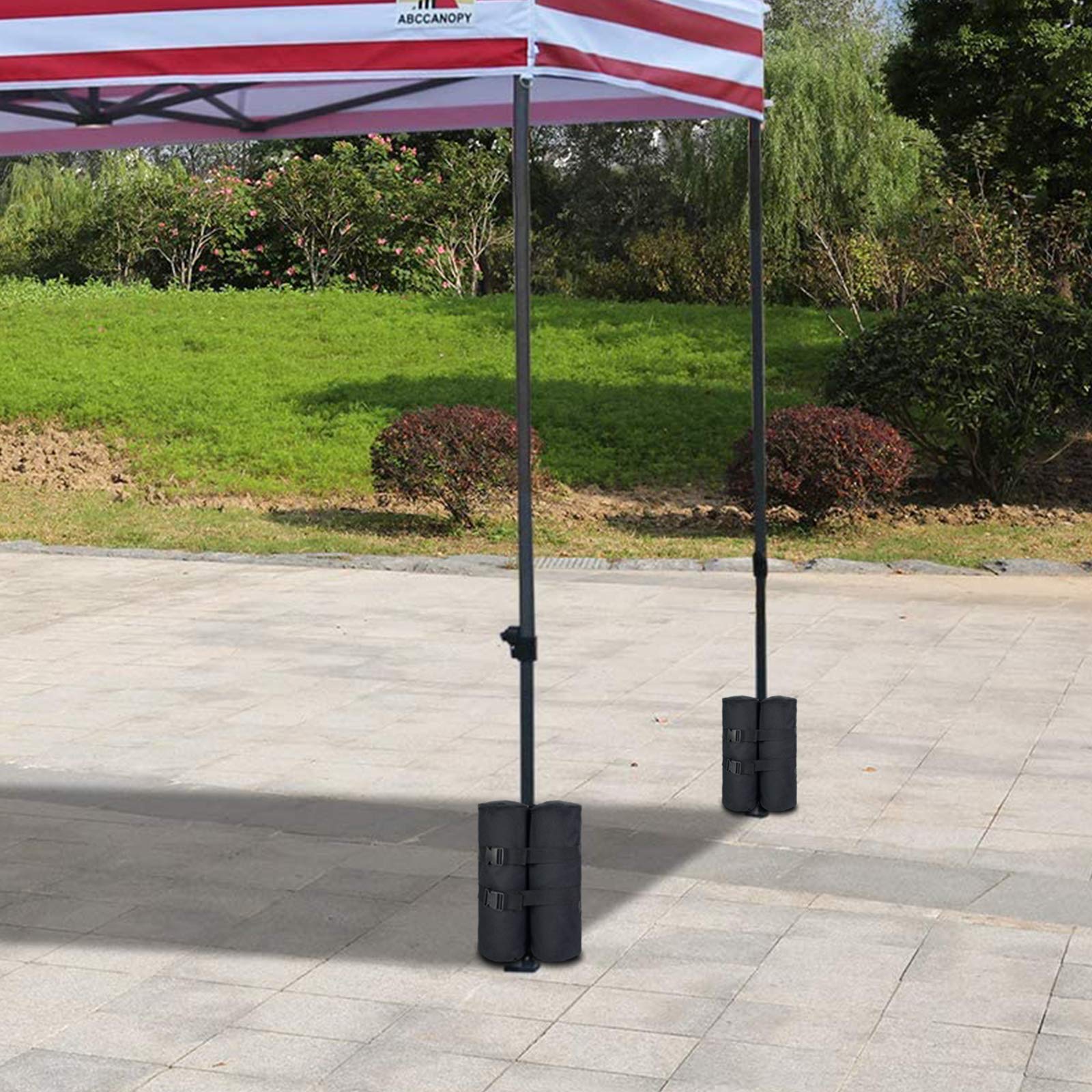 Jorohiker at outdoor market stabilizing canopy for safer vendor setup